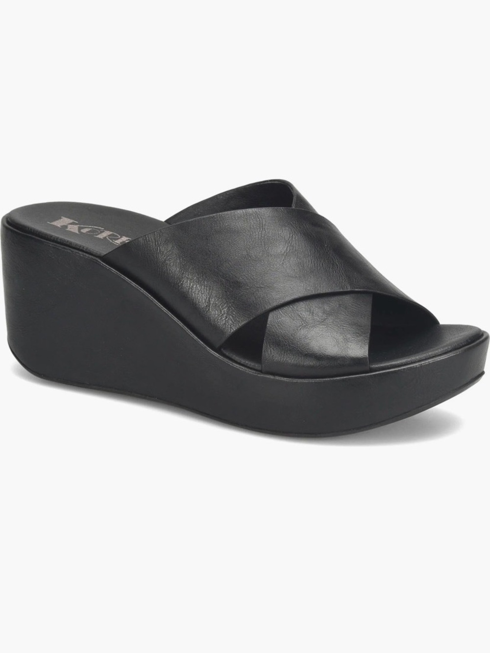 Korks Madera Wedge Sandals – Black – Women’sSize 11 Brand New